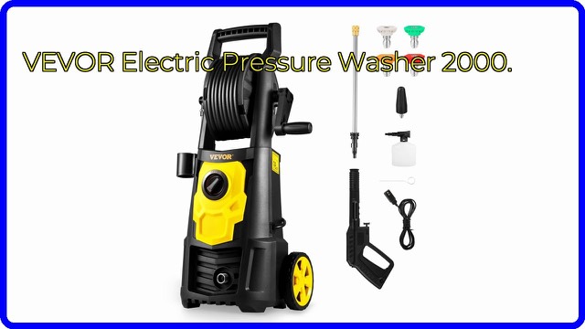 VEVOR electric pressure washer with hose reel and spray gun