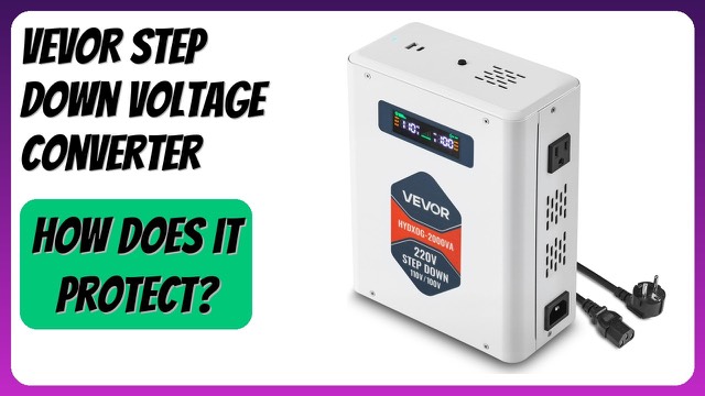 VEVOR 2000VA step down voltage converter with two LCD displays