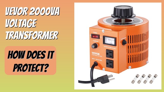 VEVOR 2000VA variable voltage transformer with analog dial and metal case
