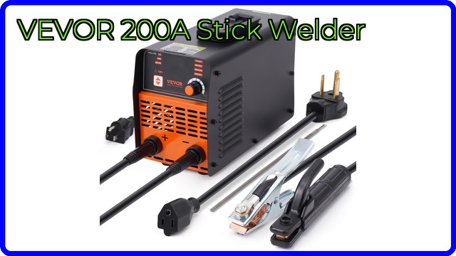 VEVOR 200 amp 2-in-1 stick and lift TIG welder with digital display