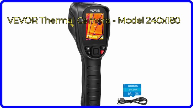 VEVOR handheld thermal imaging camera with a 2.8-inch screen