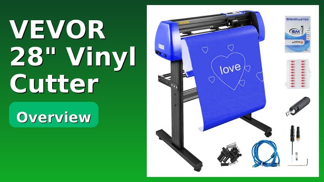 VEVOR 28 inch vinyl cutter plotter on a floor stand