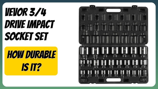 VEVOR 29 piece 3/4 inch drive impact socket set in its storage case