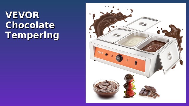 VEVOR three-tank stainless steel chocolate melting machine