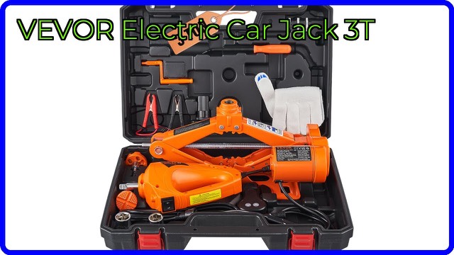 VEVOR electric scissor car jack kit with electric impact wrench and case