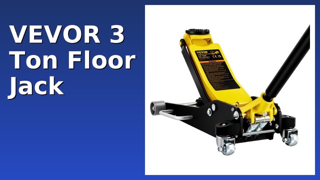 VEVOR yellow and black 3 ton low profile floor jack