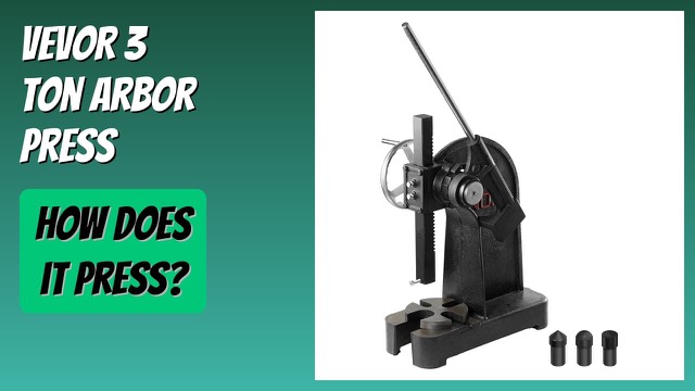 VEVOR 3 ton cast iron ratchet arbor press with lever and handwheel
