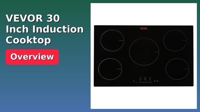 VEVOR 30-inch built-in induction cooktop with five cooking zones