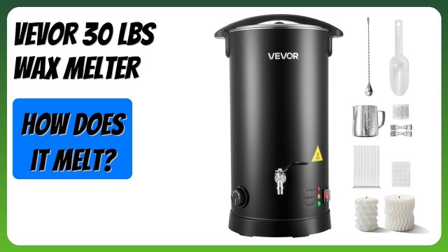 VEVOR 30 lb electric wax melter with pour spout for candle making