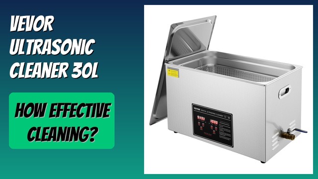 VEVOR 30L stainless steel heated ultrasonic cleaner with digital control panel
