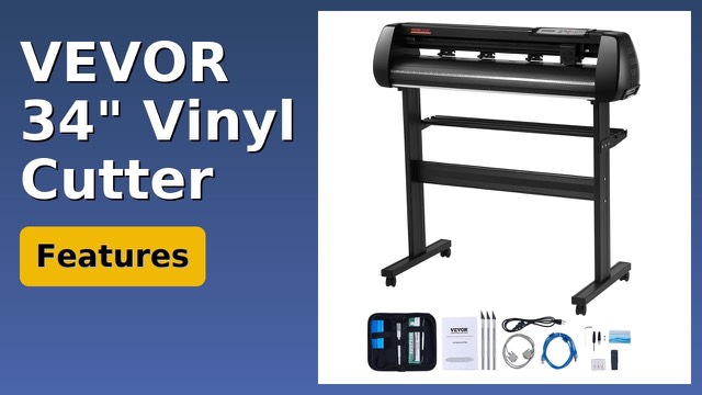VEVOR 34-inch vinyl cutting plotter on a floor stand