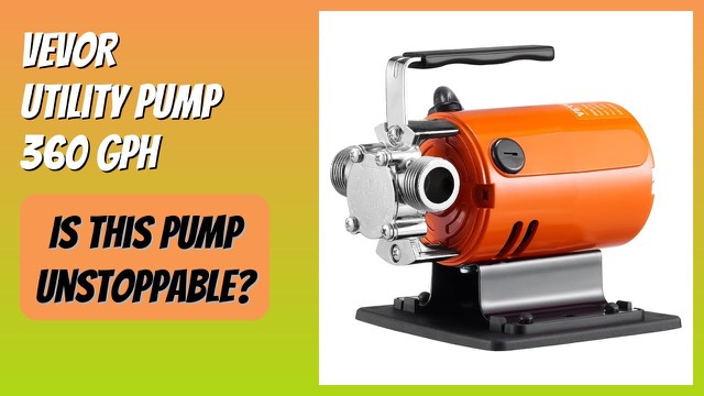 Compact VEVOR aluminium utility water transfer pump with hose