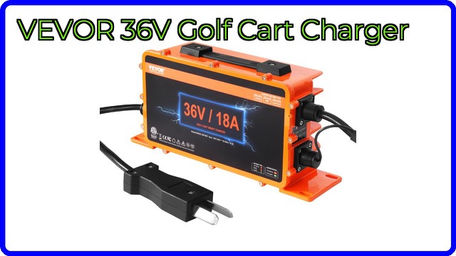 VEVOR 36 volt golf cart battery charger with carry handle