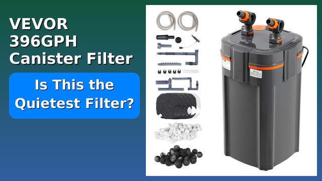 VEVOR 396GPH five-stage aquarium canister filter with UV lamp