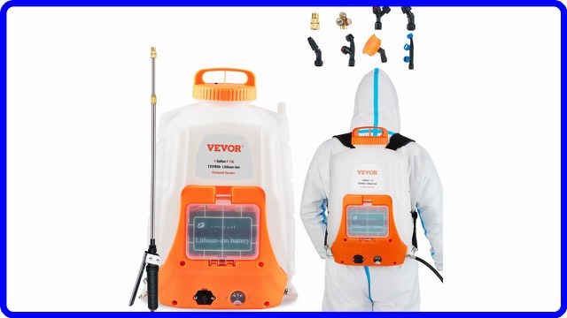 VEVOR 4-gallon battery powered backpack sprayer with wand