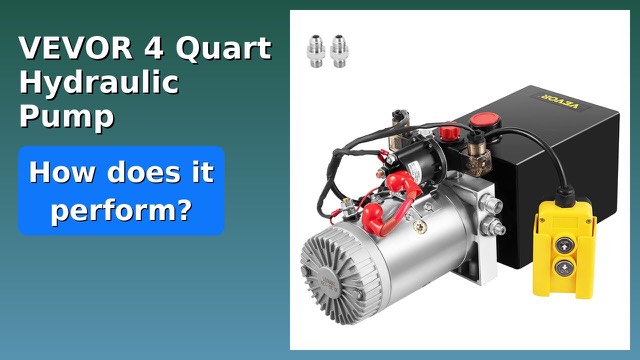 VEVOR 12V hydraulic power unit with metal oil reservoir