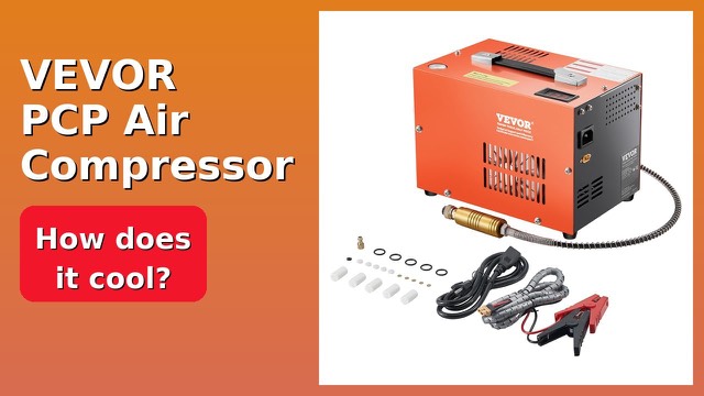 VEVOR portable PCP air compressor with digital display and cooling fan