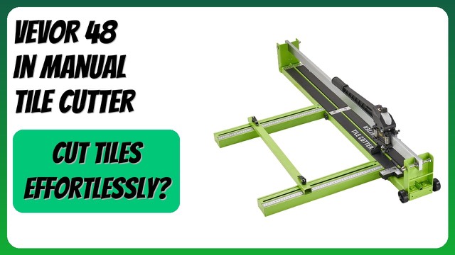 VEVOR 48 inch manual tile cutter with steel frame and laser guide