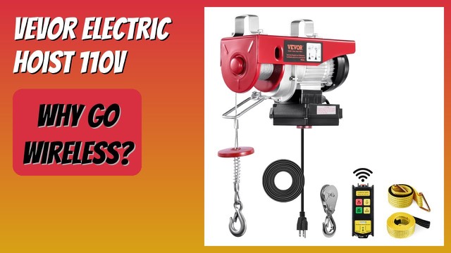 VEVOR electric wire rope hoist with remote control