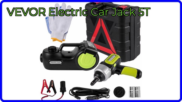 VEVOR 5 ton electric hydraulic floor jack with impact wrench kit