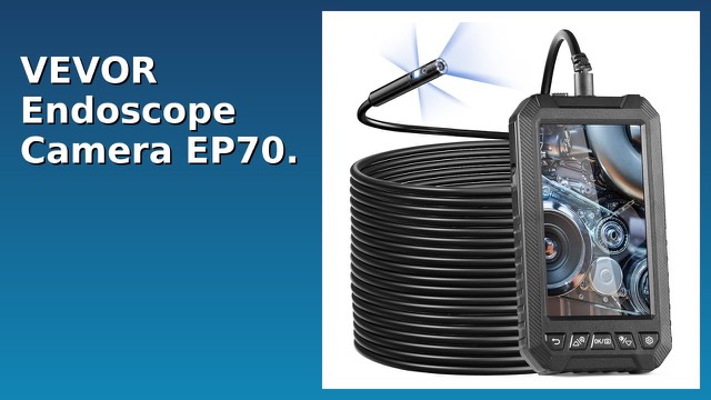 VEVOR triple-lens inspection camera with a 5-inch screen and long cable