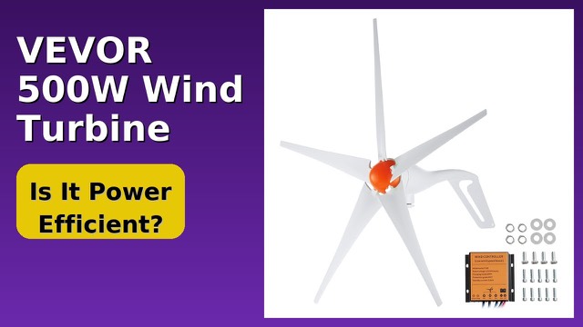 VEVOR 500W five-blade wind turbine generator with MPPT controller