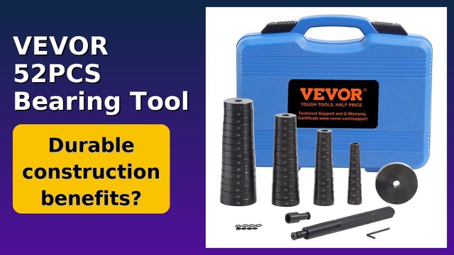 VEVOR 52-piece bearing and seal driver set in a plastic case