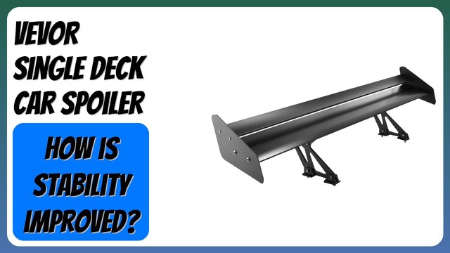 VEVOR black aluminum GT wing rear spoiler