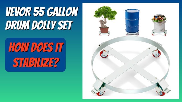 VEVOR steel 55 gallon drum dolly with four swivel casters