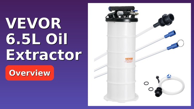 VEVOR 6.5L fluid extractor pump with tubes and suction hose
