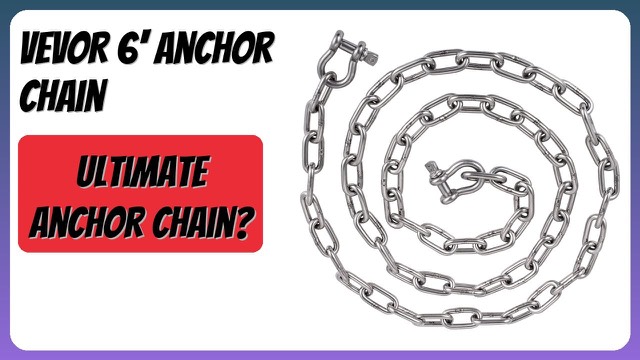 VEVOR stainless steel boat anchor chain with two bow shackles