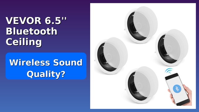 VEVOR 6.5-inch flush-mount Bluetooth ceiling speakers