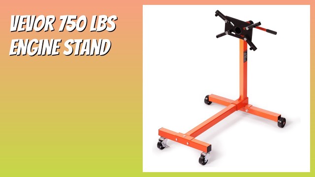 VEVOR 750 lb rotating engine stand with four adjustable arms and casters
