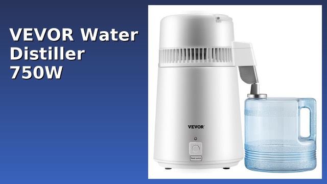 White VEVOR countertop water distiller with stainless steel parts