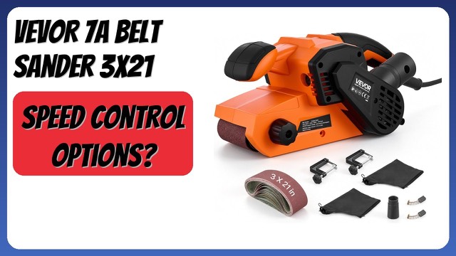 VEVOR 3 x 21 inch belt sander with dust bag and sanding belts