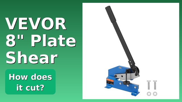 Blue VEVOR 8 inch manual hand plate shear with long lever