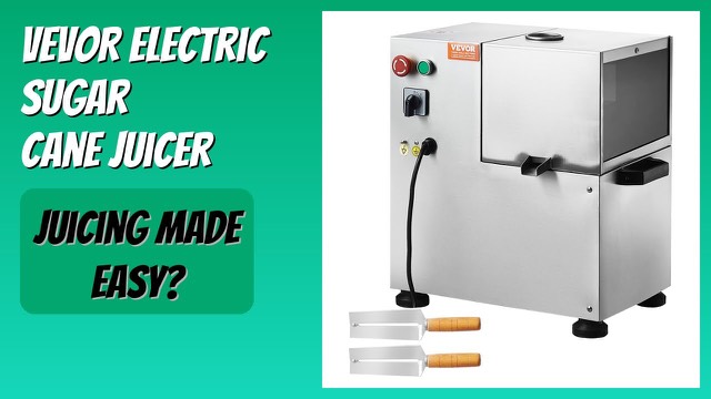 VEVOR stainless steel electric sugar cane juicer with four rollers