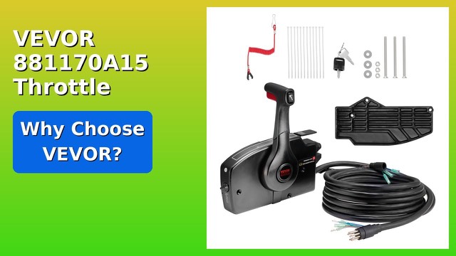 VEVOR side-mounted outboard remote control box with lever handle