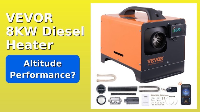 VEVOR 8KW Bluetooth diesel air heater with LCD and remote