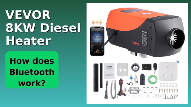 VEVOR 8KW diesel parking heater unit with LCD controller