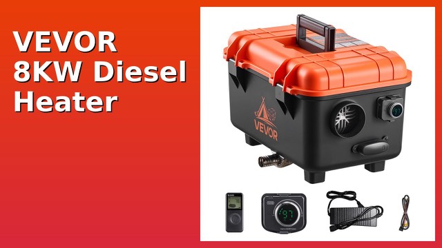 VEVOR 8KW all-in-one portable diesel air heater with remote control