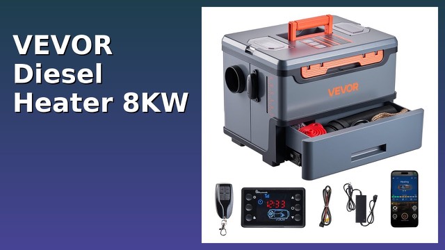 VEVOR 8KW all-in-one portable diesel heater with LCD screen