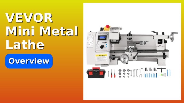 VEVOR 8x14 inch mini metal lathe with 3-jaw chuck