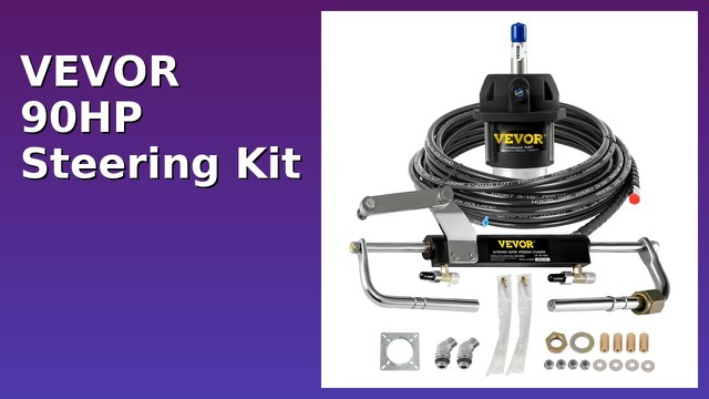VEVOR hydraulic outboard steering kit with helm pump, cylinder and hoses