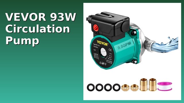 VEVOR 93W hot water recirculating pump with stainless steel head