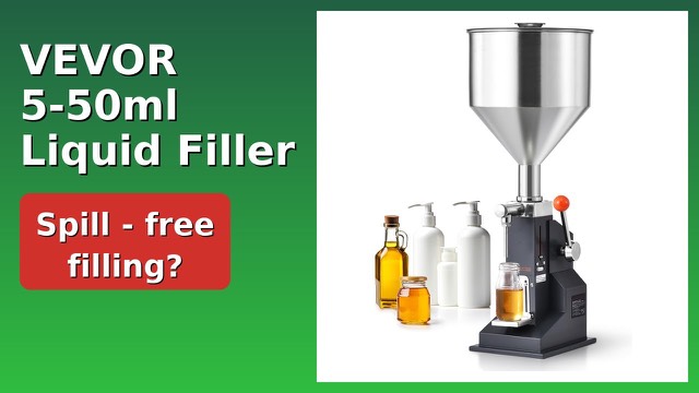 VEVOR A03 stainless steel manual liquid filling machine with hopper