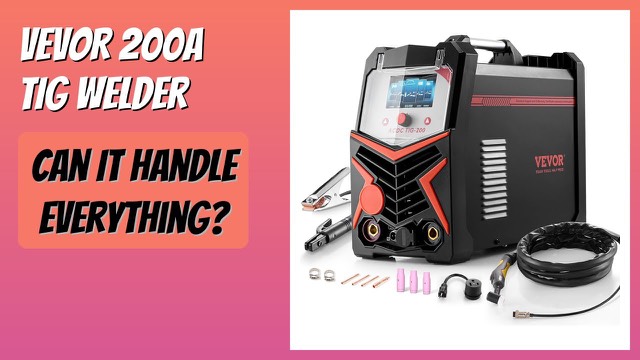 VEVOR ACDC TIG-200 6-in-1 TIG welder with LED display