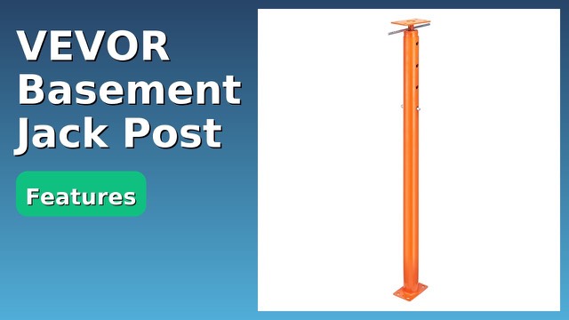 VEVOR telescoping steel jack post with welded base plate