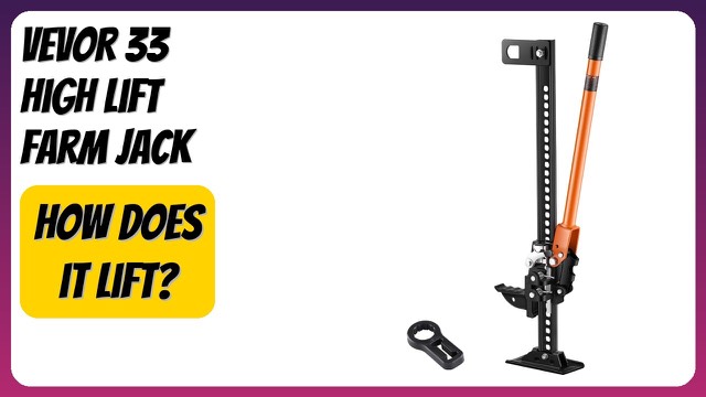 VEVOR 33-inch steel high lift farm jack with rubber handle