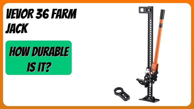 VEVOR 36-inch galvanized high-lift farm jack with rubber handle